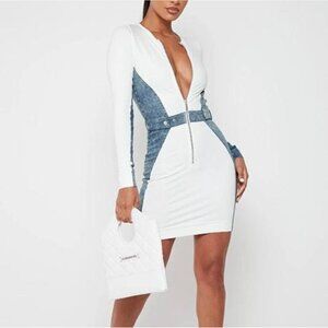 Maniere De Voir Women's White Dress US 6, UK 10